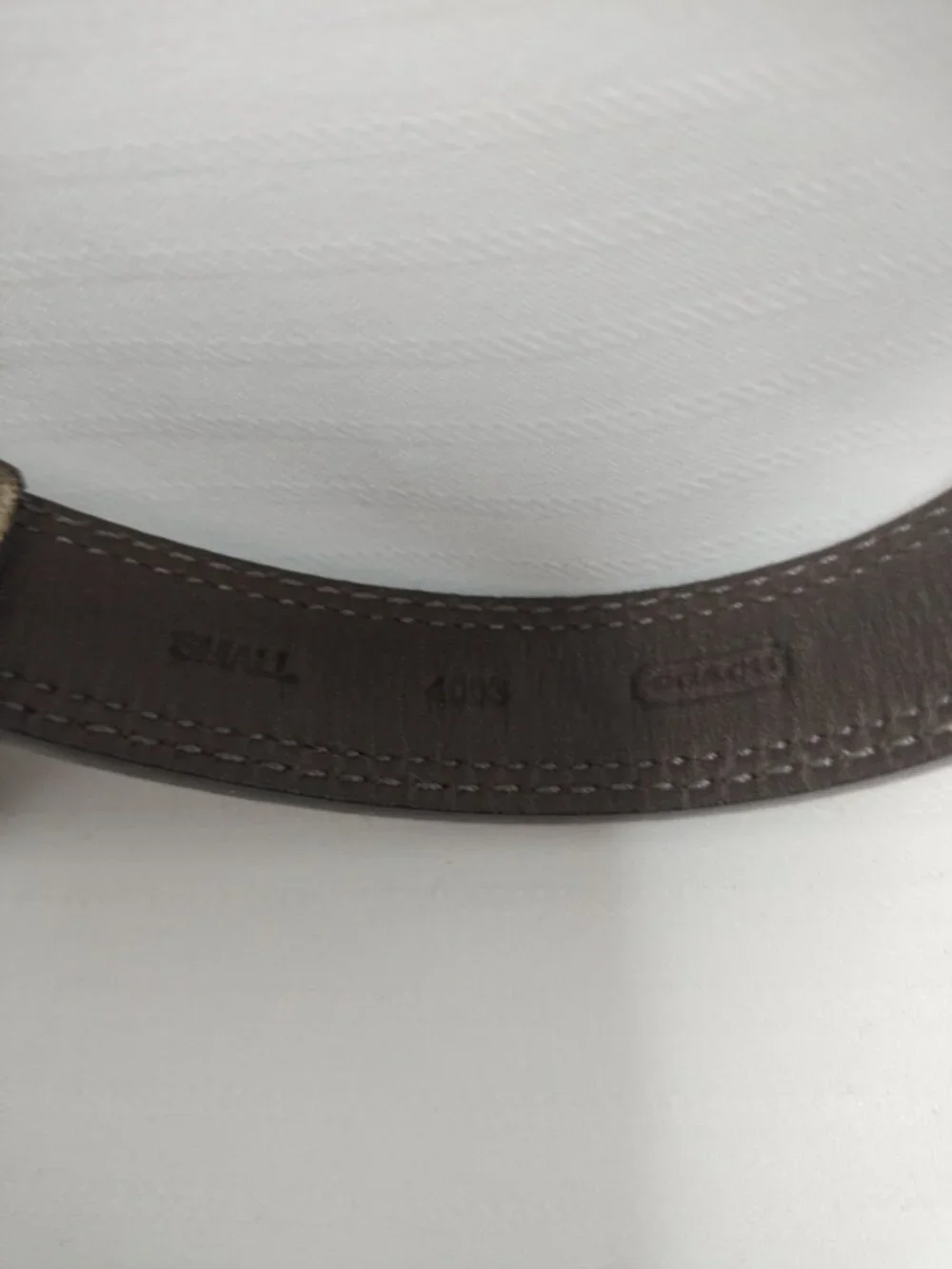 Coach Signature Pet Choker Beige & Brown Small 4003 New